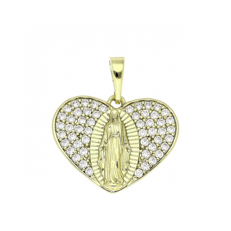 14K ZAWIESZKA POZŁACANA 25/22 MM MEDALIK XUPING 83013