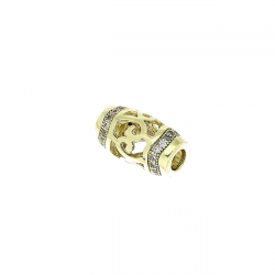 14K ZAWIESZKA POZŁACANA 7,5/14 MM AŻUROWY CHARMS XUPING 83023