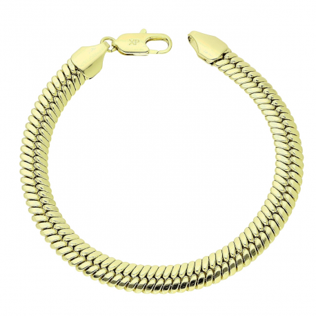 14K BRANSOLETKA POZŁACANA 21 CM 7,8 MM ELEGANCE XUPING 83026