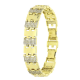 14K BRANSOLETKA POZŁACANA 20-17,5 CM 13 MM LUXURY XUPING 83042