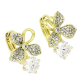 14K KOLCZYKI POZŁACANE 16/12 MM ELEGANCE XUPING 83066