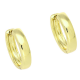 14K KOLCZYKI POZŁACANE 17/4 MM ZŁOTE KÓŁKA XUPING 83075