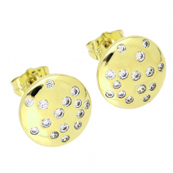 14K KOLCZYKI POZŁACANE 14 MM GWIŹDZISTE NIEBO XUPING 83110