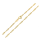 ŁAŃCUSZEK POZŁACANY 40 CM 2,1 MM SINGAPURKA XUPING 83124