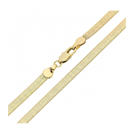 ŁAŃCUSZEK POZŁACANY 60 CM 4,2 MM ŻMIJKA PŁASKA XUPING 83128