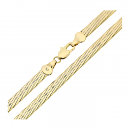 ŁAŃCUSZEK POZŁACANY 60 CM 5,2 MM ŻMIJKA PŁASKA XUPING 83129