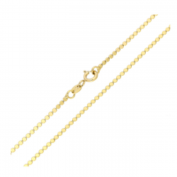 ŁAŃCUSZEK POZŁACANY 60 CM 1,6 MM MONETKI XUPING 83137