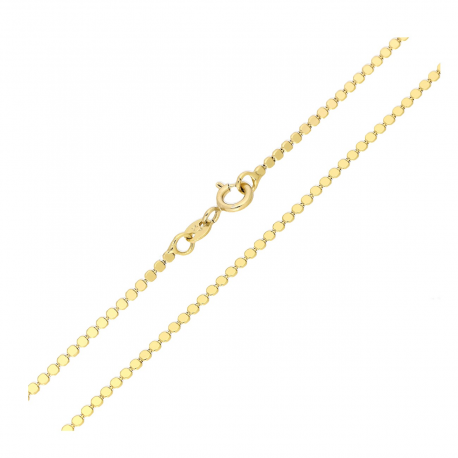 ŁAŃCUSZEK POZŁACANY 45 CM 1,6 MM MONETKI XUPING 83139