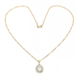 CELEBRYTKA POZŁACANA 45 CM BRYLANTOWA MARKIZA XUPING 83141