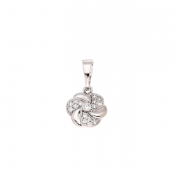 ZAWIESZKA PLATYNOWANA 16/9 MM BRYLANTOWY WIREK XUPING 83148