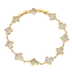 BRANSOLETKA POZŁACANA 19,5-17 CM 10 MM ELEGANCE XUPING 83182