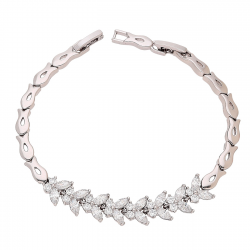 BRANSOLETKA PLATYNOWANA 18-16 CM 9 MM ELEGANCE XUPING 83194