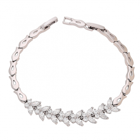 BRANSOLETKA PLATYNOWANA 18-16 CM 9 MM ELEGANCE XUPING 83194