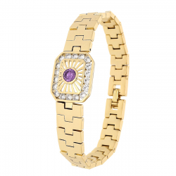 BRANSOLETKA POZŁACANA 19 CM 19 MM ELEGANCE XUPING 83195