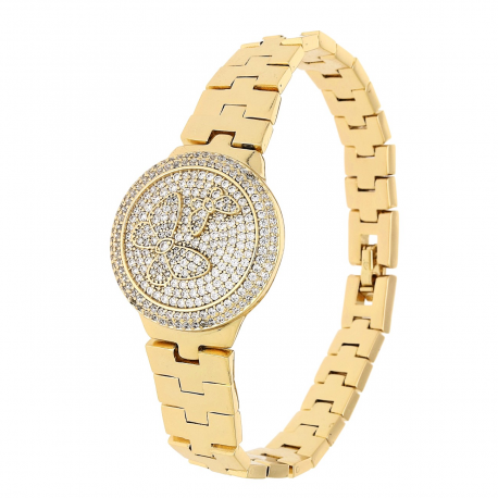 BRANSOLETKA POZŁACANA 19 CM 28 MM ELEGANCE XUPING 83201