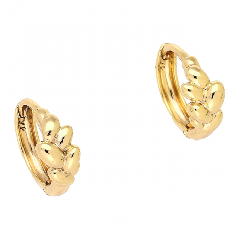 KOLCZYKI POZŁACANE 13/5 MM ZŁOTE KÓŁECZKA XUPING 83225