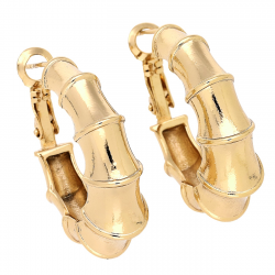 KOLCZYKI POZŁACANE 30/10 MM ZŁOTE ELEGANTKI XUPING 83227