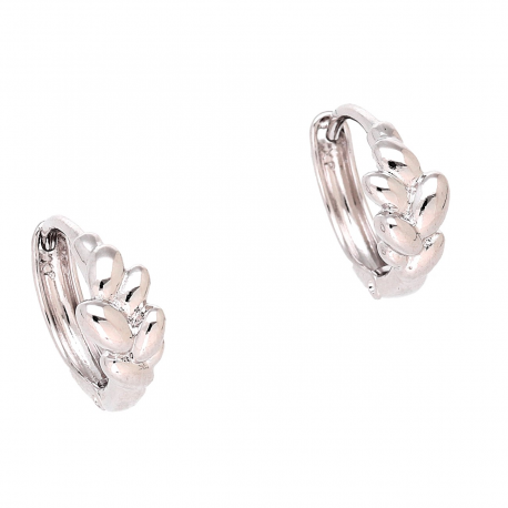 KOLCZYKI PLATYNOWANE 13/5 MM SREBRNE KÓŁECZKA XUPING 83240