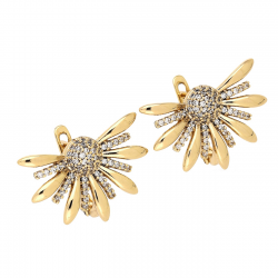 KOLCZYKI POZŁACANE 16/23 MM ELEGANCE XUPING 83276