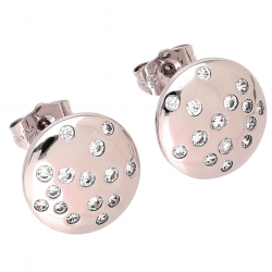 KOLCZYKI PLATYNOWANE 14 MM GWIAŹDZISTE NIEBO XUPING 83305