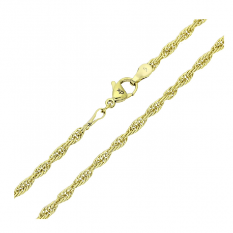 14K ŁAŃCUSZEK POZŁACANY 50 CM 3,1 MM KORDEL LUŹNY XUPING 83348