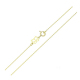 14K ŁAŃCUSZEK POZŁACANY 40 CM 0,9 MM ANKIER XUPING 83355