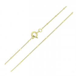 14K ŁAŃCUSZEK POZŁACANY 45 CM 1,4 MM PANCERKA PRZEPRASKI XUPING 83357
