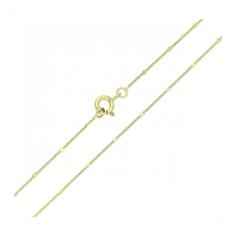 14K ŁAŃCUSZEK POZŁACANY 45 CM 1,4 MM PANCERKA PRZEPRASKI XUPING 83357
