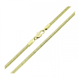 14K ŁAŃCUSZEK POZŁACANY 60 CM 2,6 MM OGON WĘŻA XUPING 83361