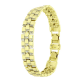 14K BRANSOLETKA POZŁACANA 19-17 CM 11 MM LUXURY XUPING 83410