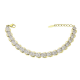 14K BRANSOLETKA ZŁOCONA 17,5+3 CM 9 MM LUXURY XUPING 83419