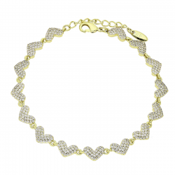 14K BRANSOLETKA POZŁACANA 17+3 CM 6 MM LUXURY XUPING 83421