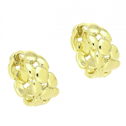 14K KOLCZYKI POZŁACANE 15/7,5 MM ZŁOTE ELEGANTKI XUPING 83429