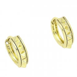 14K KOLCZYKI POZŁACANE 13/4 MM ZŁOTE KÓŁKA XUPING 83430