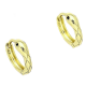 14K KOLCZYKI POZŁACANE 13/4 MM KÓŁECZKA ŻMIJE XUPING 83448