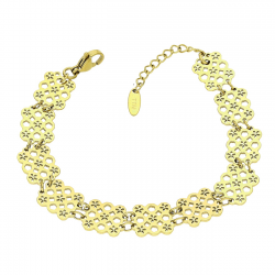 BRANSOLETKA POZŁACANA 18+3 CM 11 MM S. STEEL TTM XUPING 83544