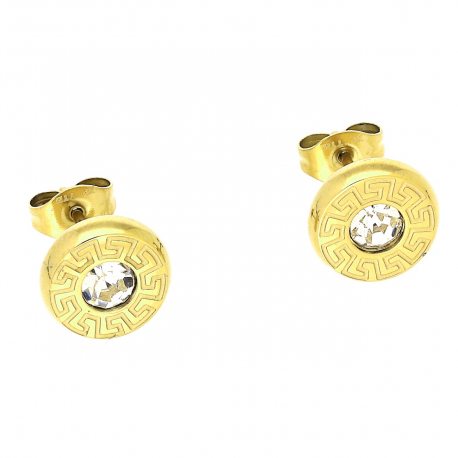 KOLCZYKI POZŁACANE 10 MM S. STEEL TTM XUPING 83590