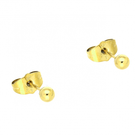 KOLCZYKI POZŁACANE 4 MM S. STEEL TTM XUPING 83604