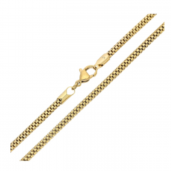 ŁAŃCUSZEK POZŁACANY 50 CM 2,9 MM POPCORN XUPING 83619