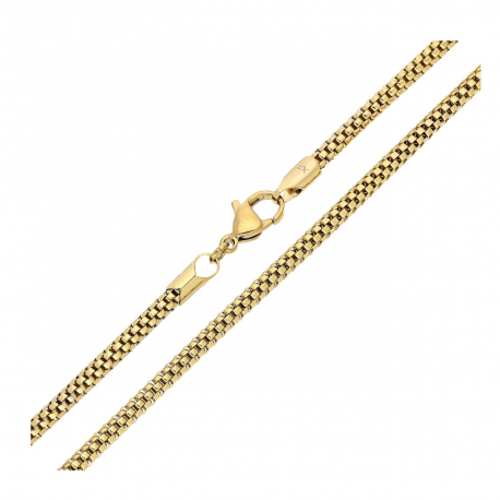 ŁAŃCUSZEK POZŁACANY 50 CM 2,9 MM POPCORN XUPING 83619