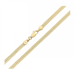 ŁAŃCUSZEK POZŁACANY 40 CM 3,5 MM PACERKA PODWOJONA XUPING 83620