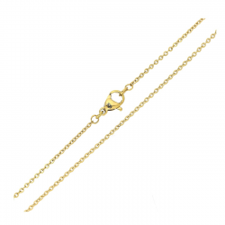 ŁAŃCUSZEK POZŁACANY 35 CM 1,6 MM ANKIER XUPING 83628