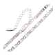 ŁAŃCUSZEK PLATYNOWANY 30+8 CM 3,8 MM PTASIE OKO XUPING 83645