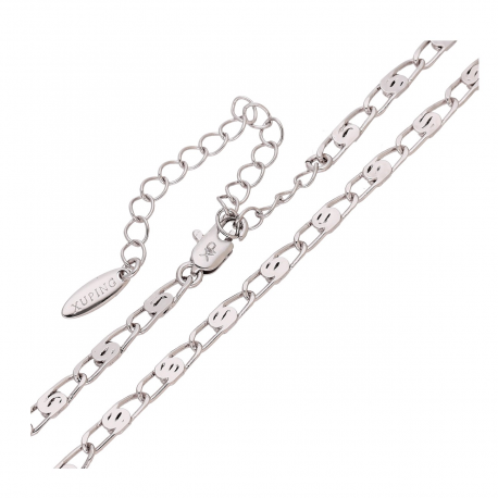 ŁAŃCUSZEK PLATYNOWANY 30+8 CM 3,6 MM PTASIE OKO XUPING 83647