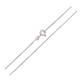 ŁAŃCUSZEK PLATYNOWANY 35 CM 1,1 MM OGON WĘŻA XUPING 83654