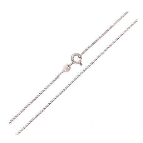 ŁAŃCUSZEK PLATYNOWANY 35 CM 1,1 MM OGON WĘŻA XUPING 83654