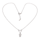 CELEBRYTKA PLATYNOWANA 43+3 CM SERCE DAMY XUPING 83658