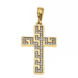 ZAWIESZKA POZŁACANA 34/16 MM KRZYŻYK XUPING 83667