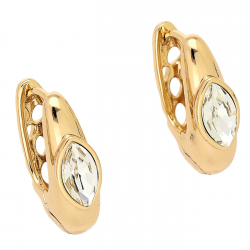 KOLCZYKI POZŁACANE 18/6 MM CRYSTAL XUPING 83697