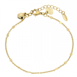 BRANSOLETKA POZŁACANA 17+3 CM 2 MM ANKIER PRZEKLEPKI XUPING 83706